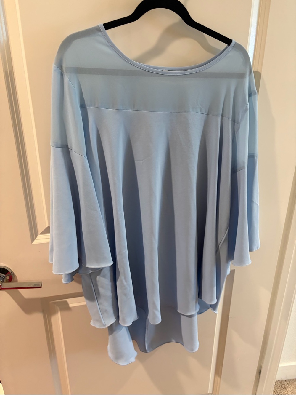 Light Blue Women's Flowy Tunic Top